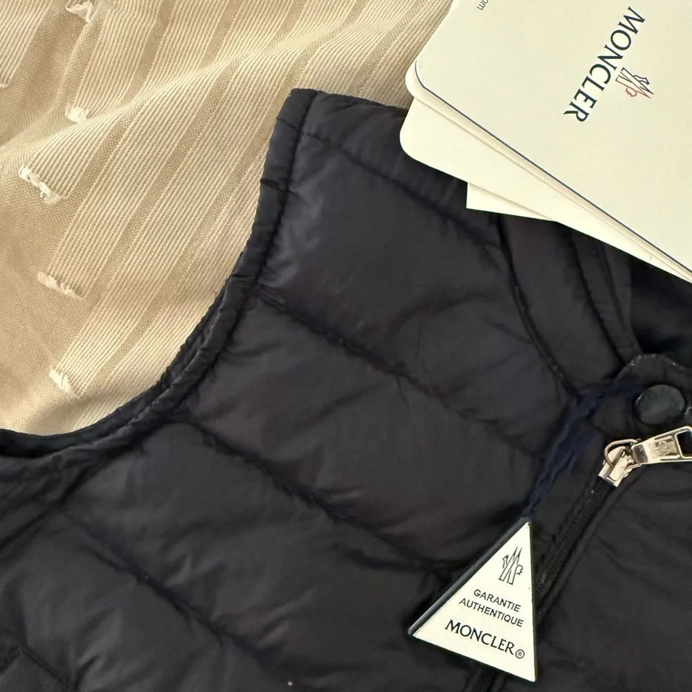 Moncler Kids Night Blue Puffer Vest - Size 2